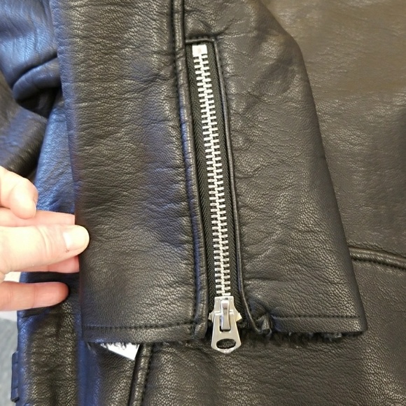 VIGOSS faux leather biker crp jacket NWT plus size - Picture 6 of 8